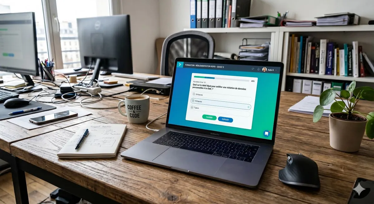 Module e-learning Think Twice, quiz de formation